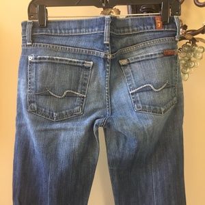 7 for all mankind straight Leg Distressed Jeans 27